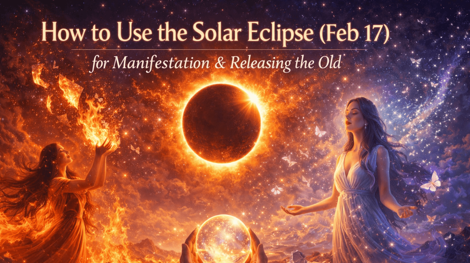 How to use the solar eclipse (feb 17) for manifestation & releasing the old