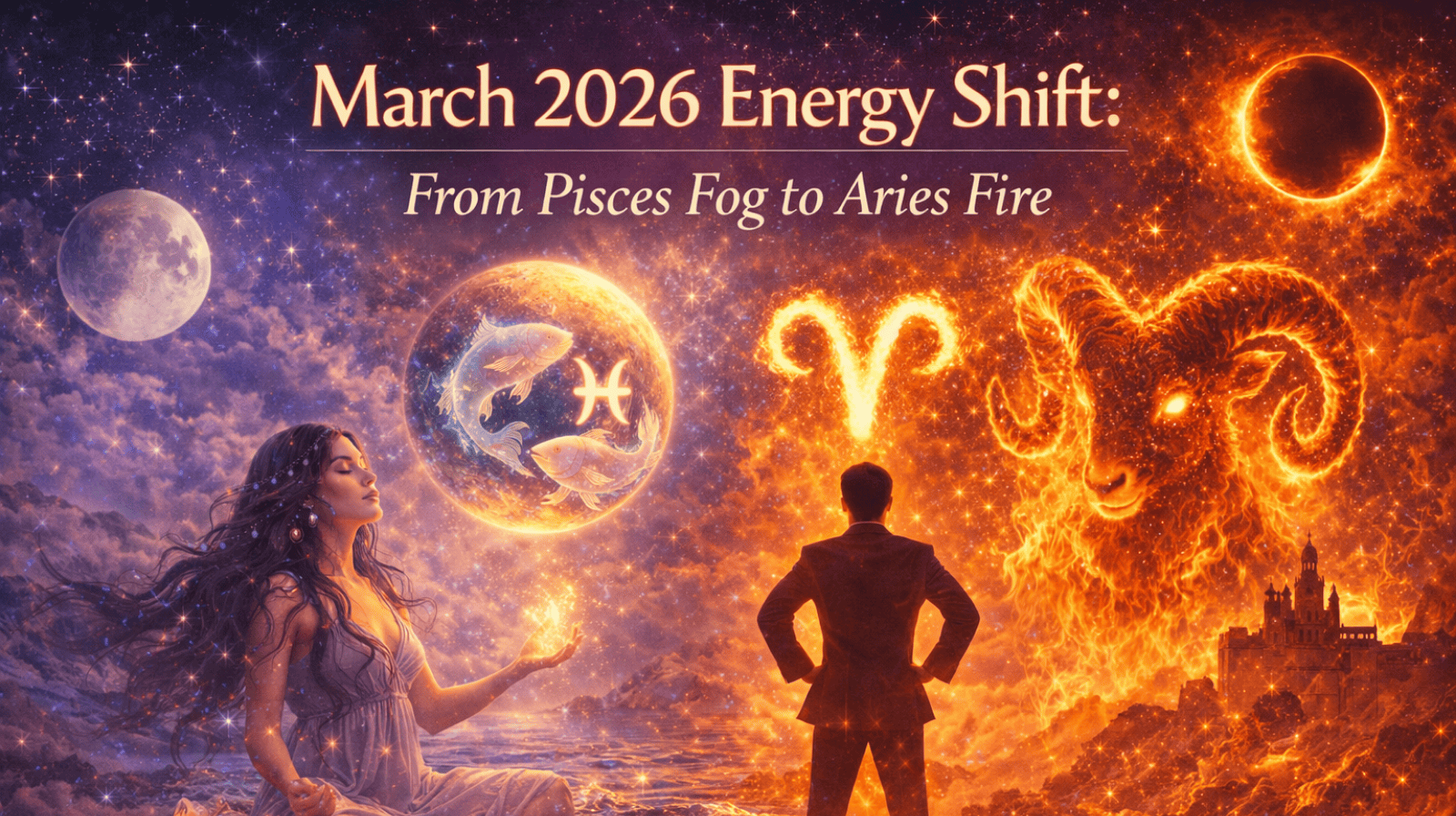 March 2026 energy shift: from pisces fog to aries fire