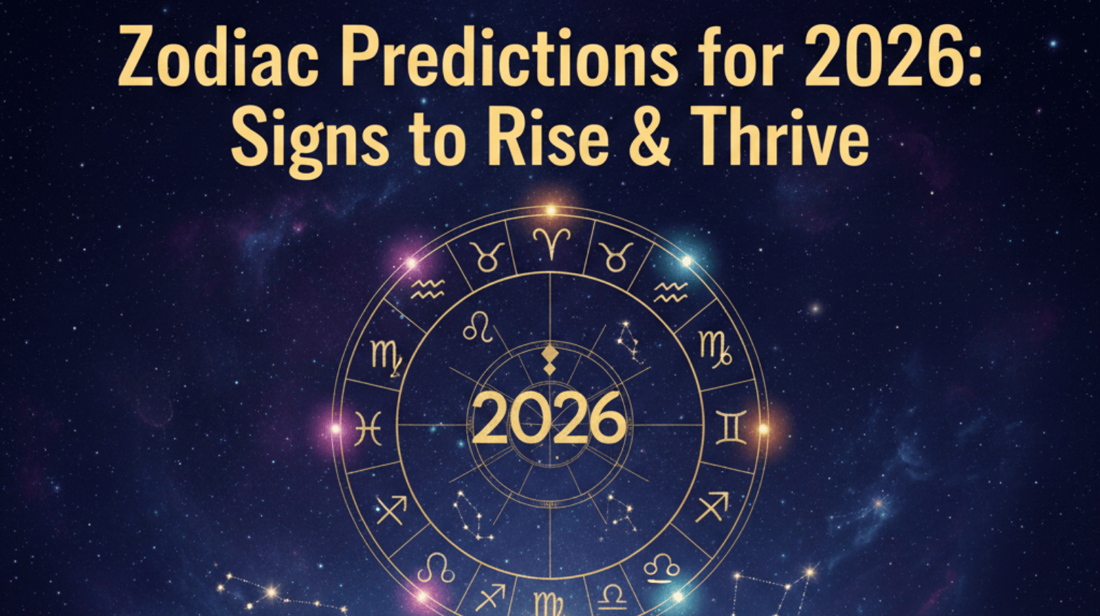 Zodiac predictions for 2026: signs to rise & thrive